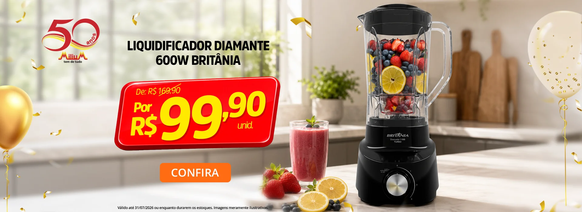 Liquidificador Diamante Britânia 600W
